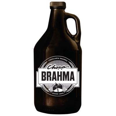 Growler Vidro Chopp Brahma 1,9L | Com o líquido