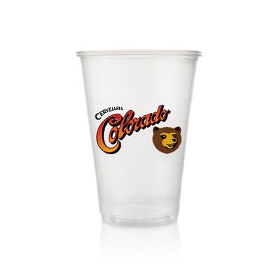 Copo Plástico Colorado 300ml - 100 unid