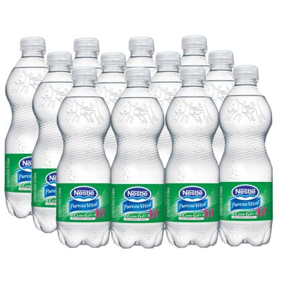Água Mineral com Gás 510ml - Pack com 12 unidades