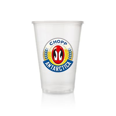Copo Plástico Antárctica 300ml - 100 unid