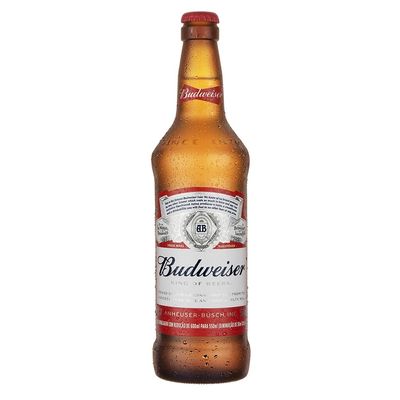 Cerveja Budweiser, American Lager, 550ml, Garrafa