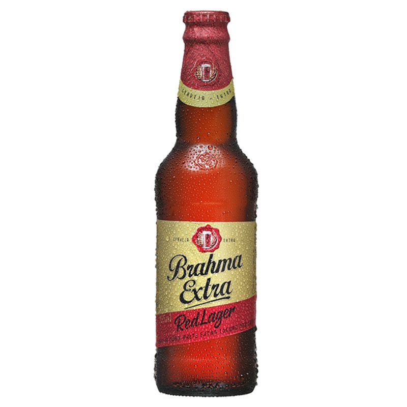 Cerveja Brahma Extra Red, Puro Malte, 355ml, Long Neck