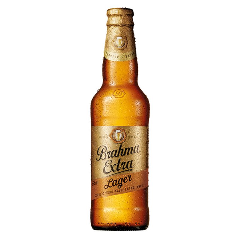 Cerveja Brahma Extra Lager, Puro Malte, 355ml, Long Neck