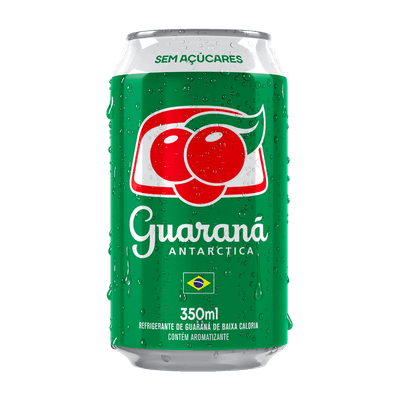 Refrigerante Guaraná ANTARCTICA Sem Açúcar Lata 350ML