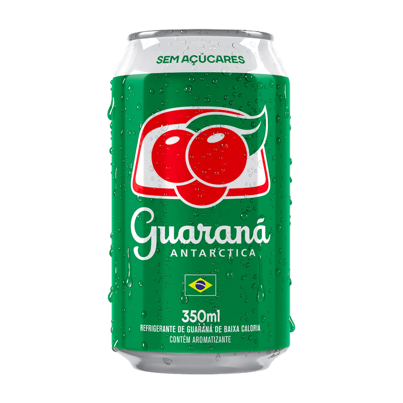 Refrigerante Guaraná ANTARCTICA Sem Açúcar Lata 350ML