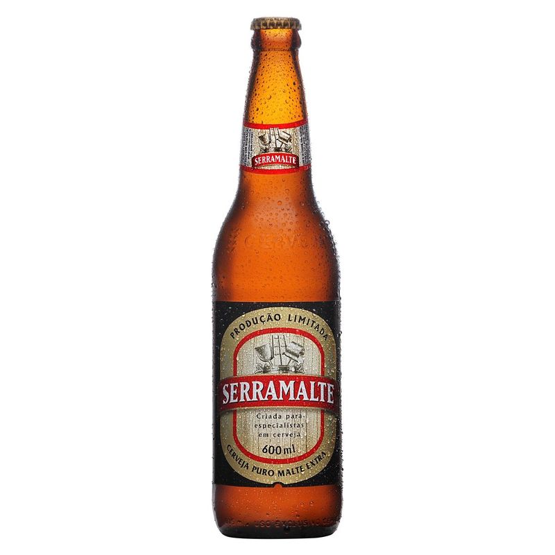 Cerveja Serramalte, Puro Malte Extra, 600ml, Garrafa