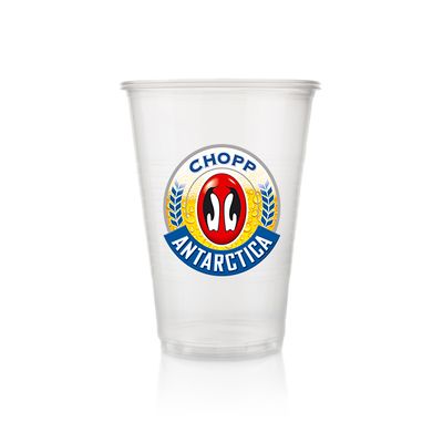 Copo Plástico Antarctica 300ml - 100 unid