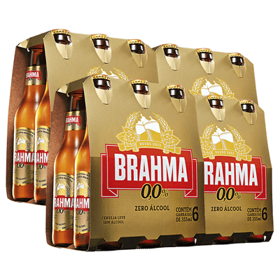 Brahma Zero LN 355ml - 24 Unidades