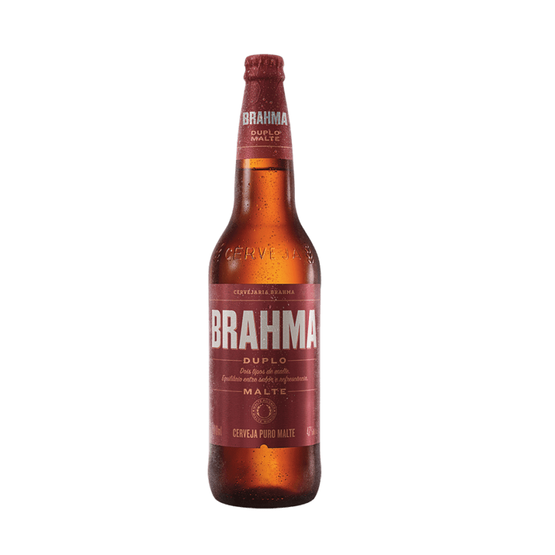 Cerveja Brahma Duplo Malte, Puro Malte, 600ml, Garrafa
