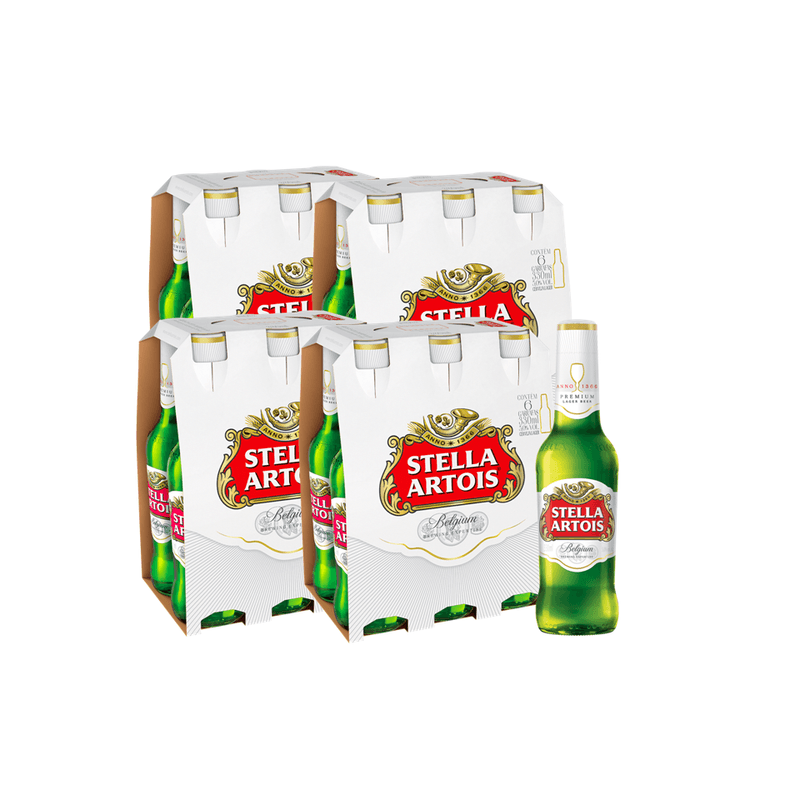 Cerveja Stella Artois 330ml - 24 unidades