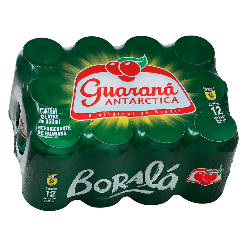 Refrigerante ANTARCTICA Guaraná Lata 350ML 12 unidades