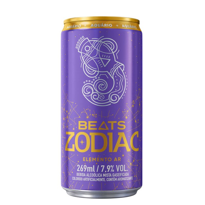 Drink Pronto Beats, Zodiac, Ar, 269ml, Lata