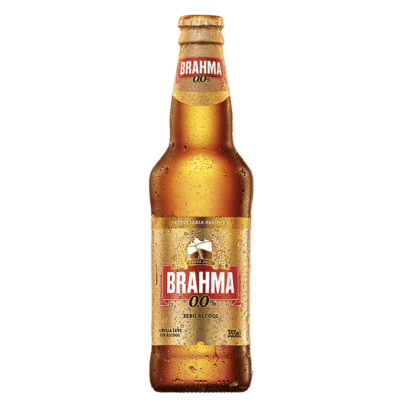 Cerveja Brahma Zero, 355ml, Long Neck