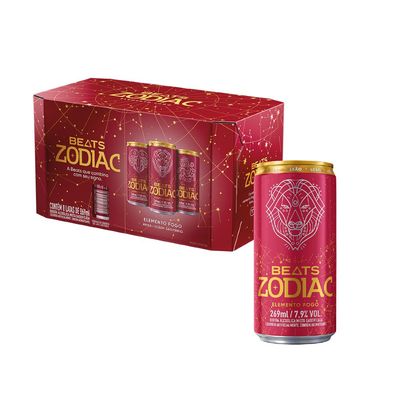 Skol Beats Zodiac Fogo 269 Caixa com 8 Unidades