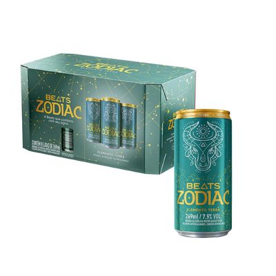 Skol Beats Zodiac Terra Lt 269ml Caixa com 8 Unidades