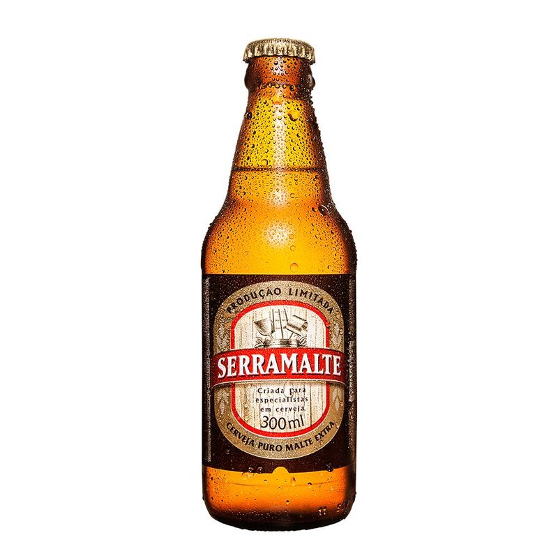 Cerveja Serramalte, Puro Malte Extra, 300ml, Long Neck