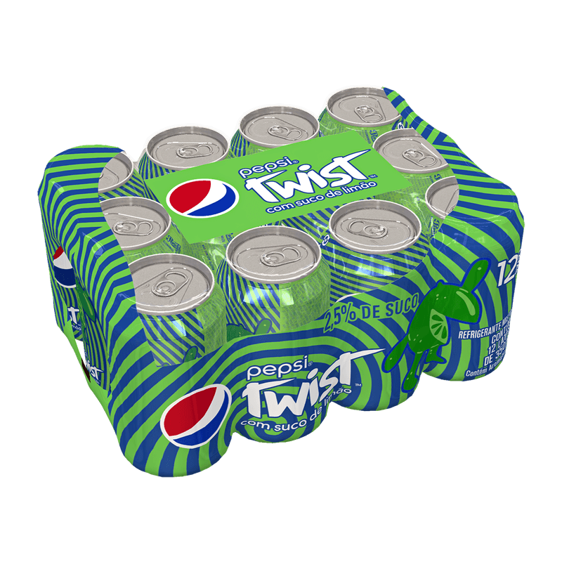 Refrigerante PEPSI Twist Lata 350ML - 12 Unidades