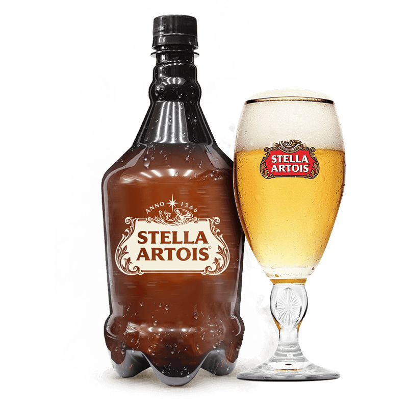 Stella Artois 2L | Growler Pet Cheio