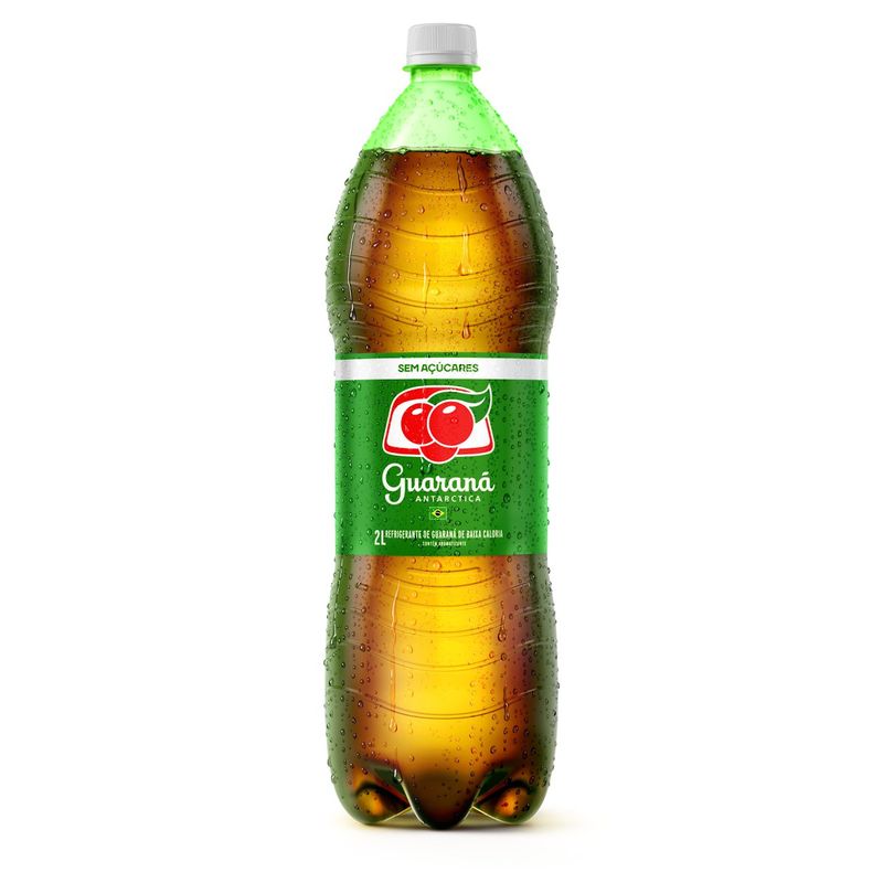 Refrigerante Guaraná Antarctica Sem Açúcar Garrafa 2L - 6 unidades