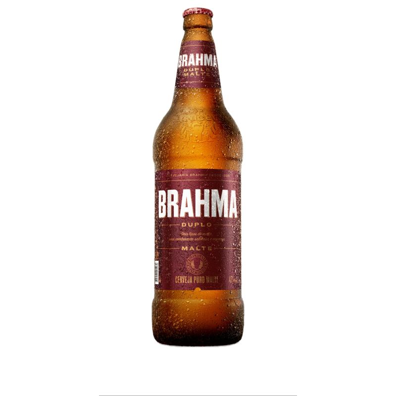Cerveja Brahma Duplo Malte, Puro Malte, 1L, Garrafa