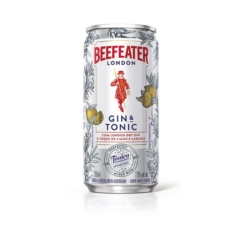 Beefeater Gin e Tônica Antarctica 269ml Lata