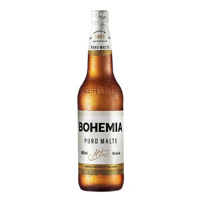 Cerveja Bohemia, Puro Malte, 600ml, Garrafa