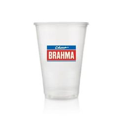 Copo Plástico Chopp Brahma  500ml - 50 unid