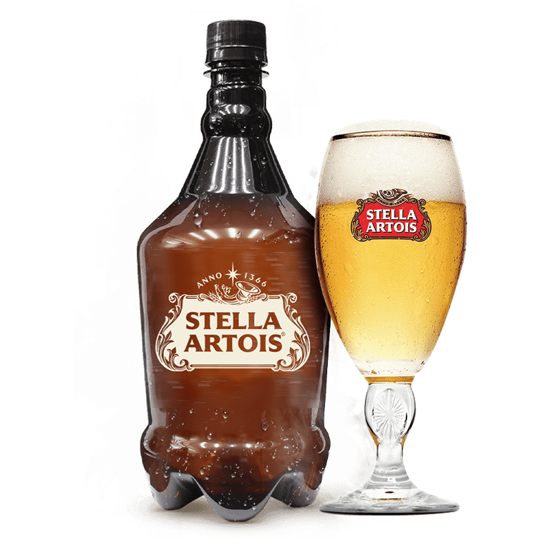 Stella Artois 1L | Growler Pet Cheio