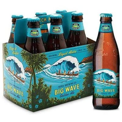 Cerveja Kona Big Wave Golden Ale, 355ml, Long Neck, Pack C/6