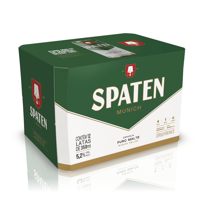 Cerveja Spaten Puro Malte 350ml Pack C/12