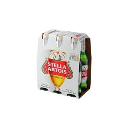 Cerveja Stella Artois Puro Malte Long Neck 330ml Pack C/6