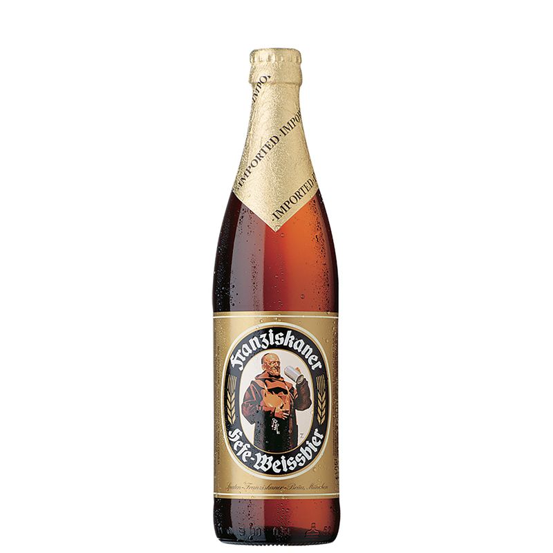 Cerveja Franziskaner, Hefe Weissbier Hell, 500ml, Garrafa