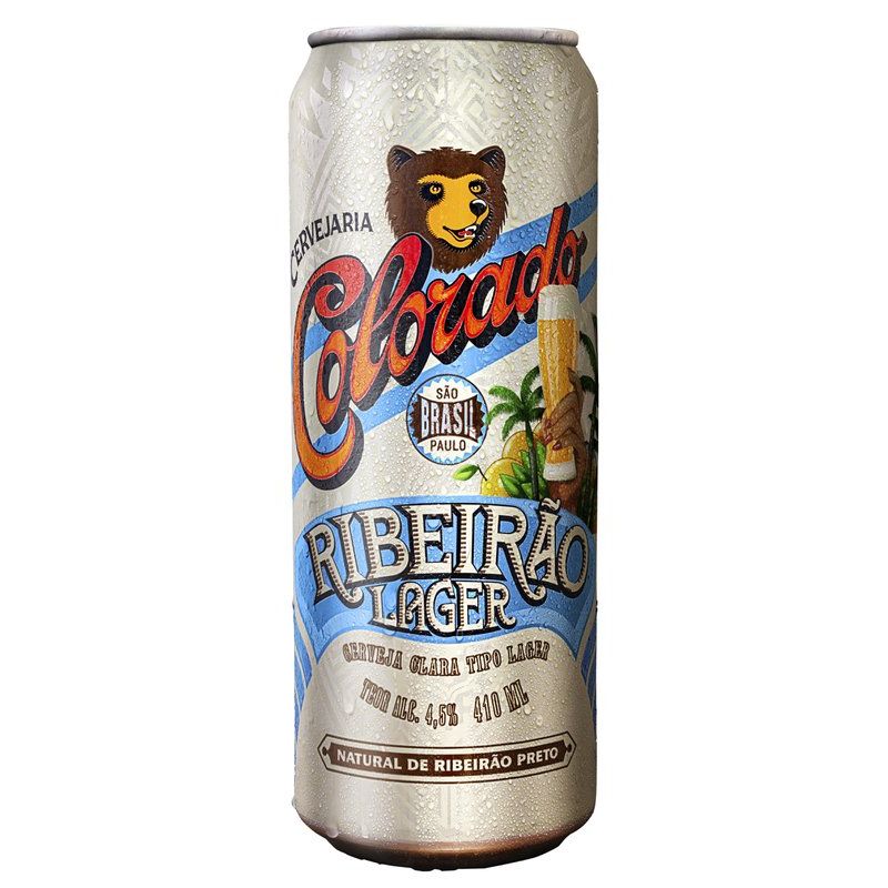 Cerveja Colorado Ribeirão Lager, 410ml, Lata, Pack C/12