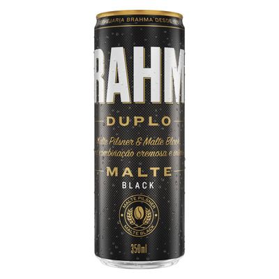 Cerveja Brahma Duplo Malte Escura, Puro Malte 350 ml Lata