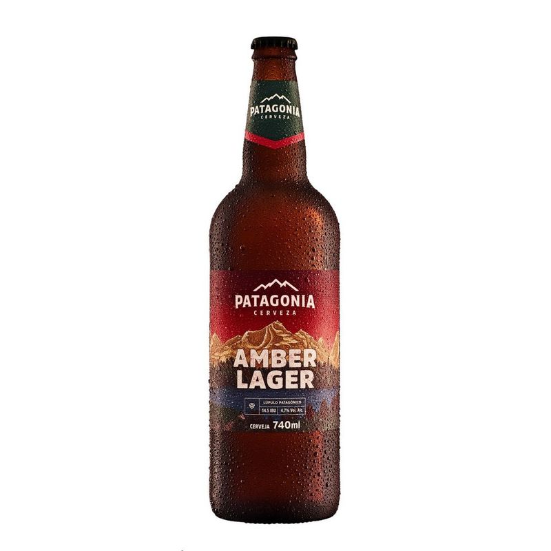 Cerveja Patagonia Amber Lager, 740ml, Garrafa