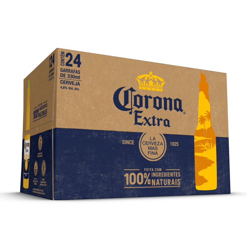 Pack Cerveja Corona Extra Long Neck com 6 unidades - 330ml