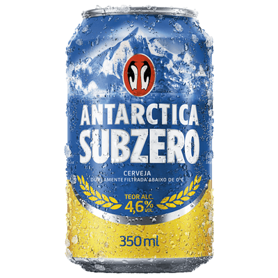 Cerveja Antarctica Subzero Lata Std 350ml