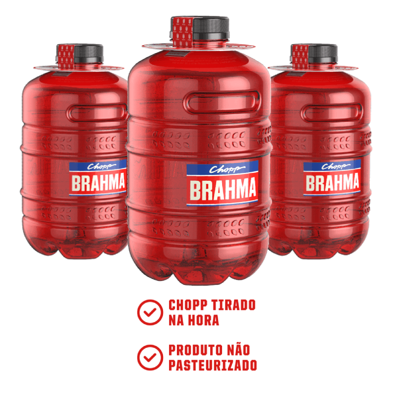 Kit Novo growler Chopp Brahma 2L 8 unid