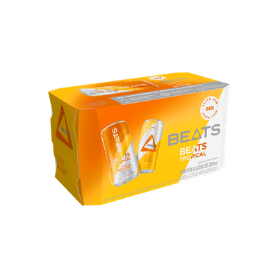 Drink Pronto Beats Tropical 269ml Lata Pack C/8