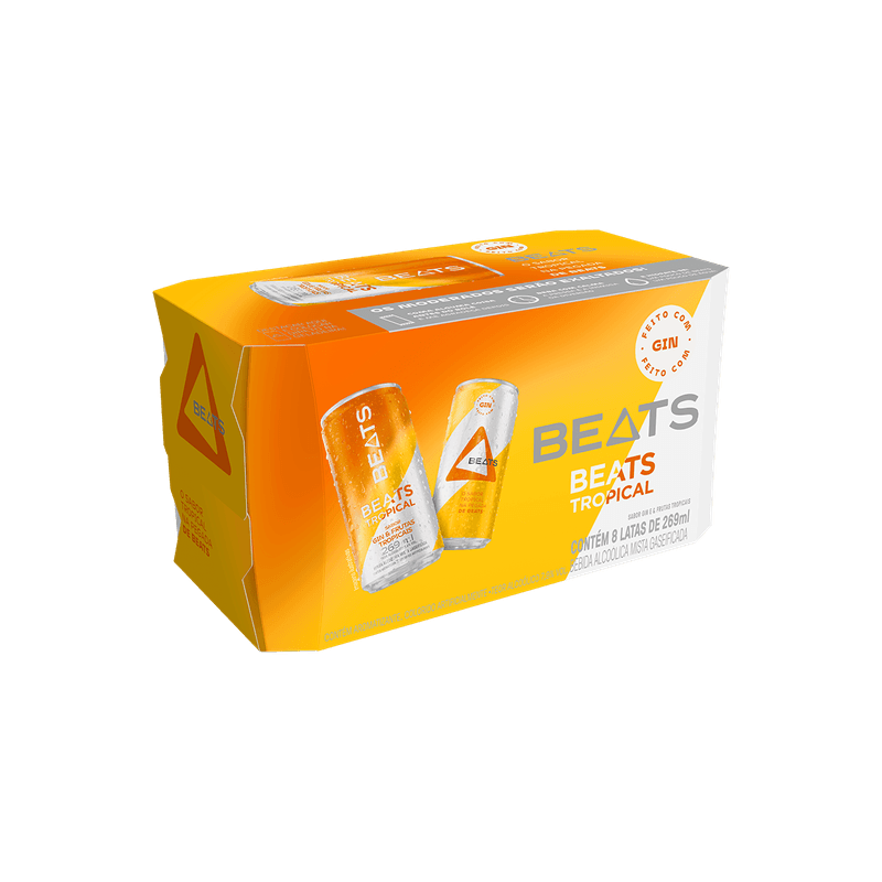 Drink Pronto Beats Tropical 269ml Lata Pack C/8