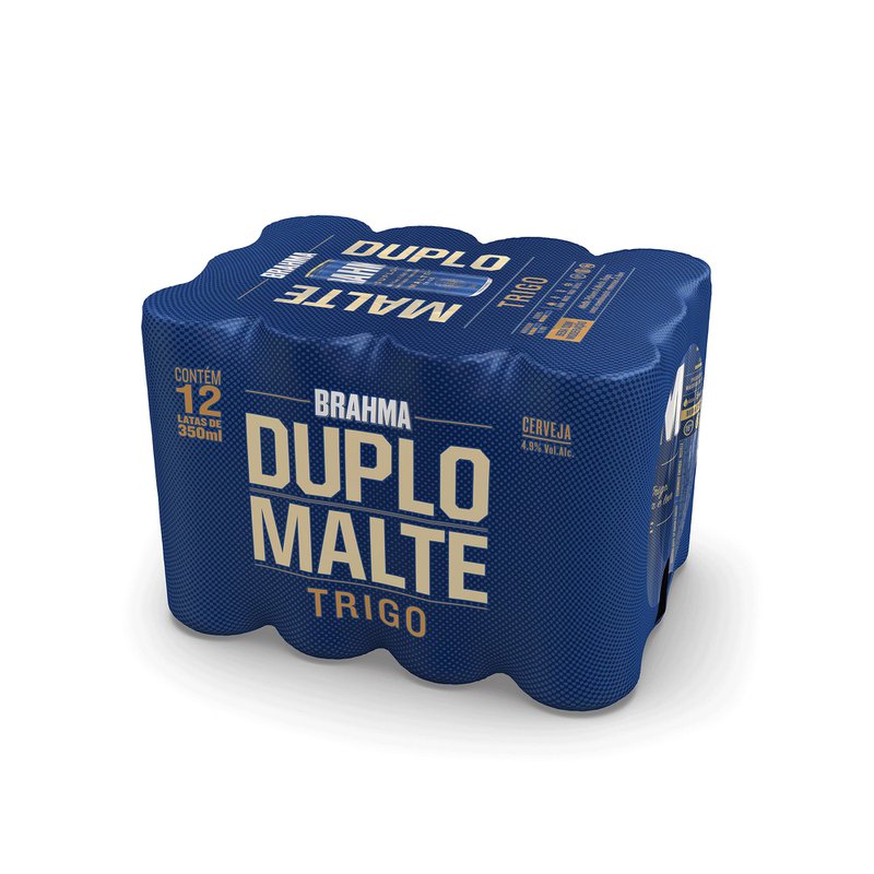 Cerveja Brahma Duplo Malte Trigo 350ml Lata Pack C/12