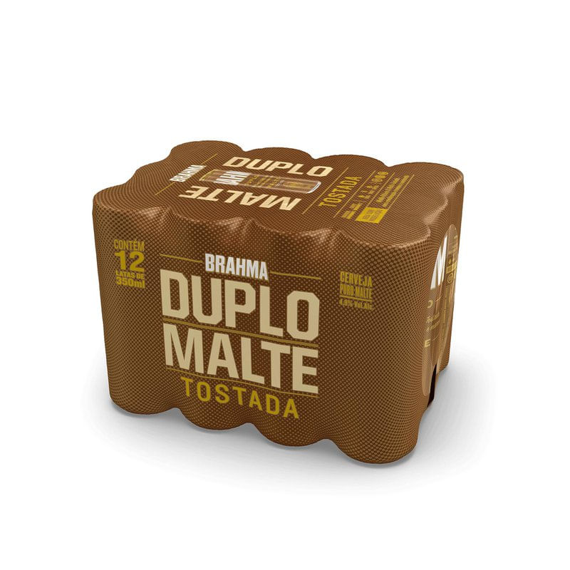 Cerveja Brahma Duplo Malte Tostada 350ml Pack Lata C/12