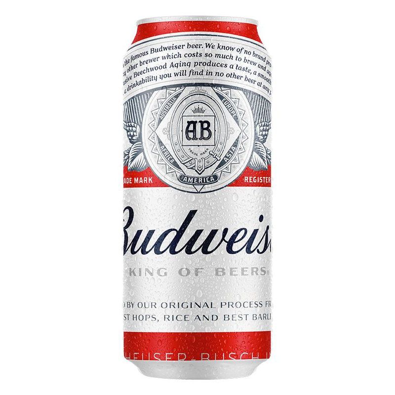 Cerveja Budweiser, American Lager, 473ml, Lata