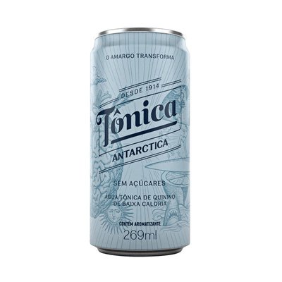 Água Tônica Antarctica Zero Açúcar 269ml Lata
