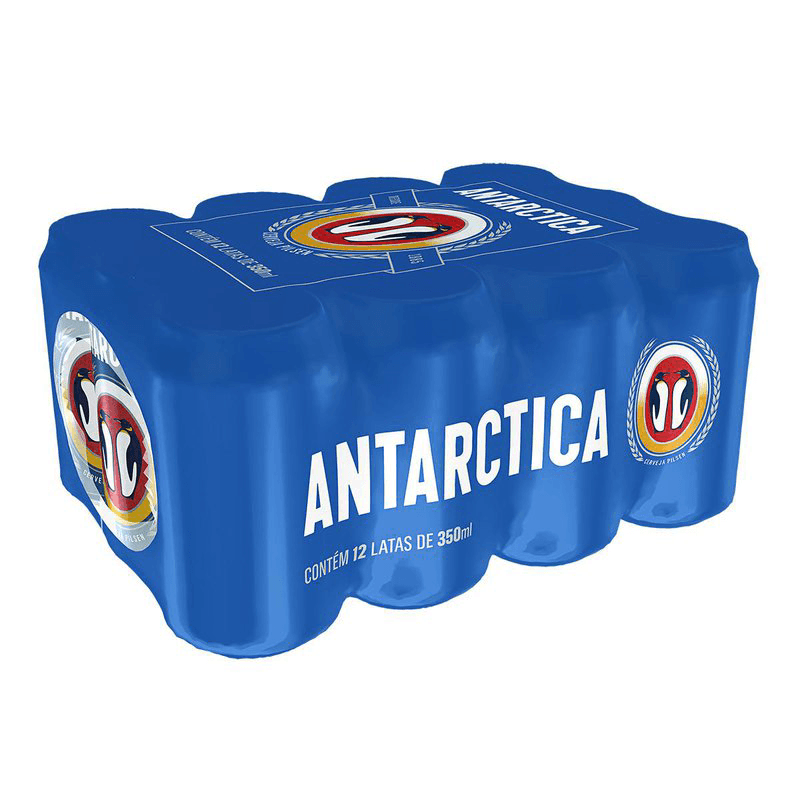 Cerveja Antarctica Pilsen 350ml Lata Pack C/12