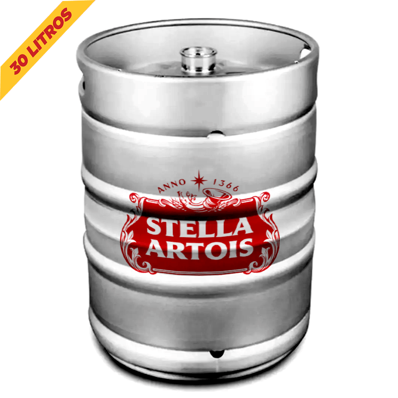 Chopp Claro Stella Artois 30L - Barril Retornável (Sem chopeira)