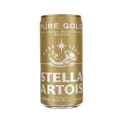 Cerveja Stella Artois Pure Gold Sem Glúten 269ml Lata