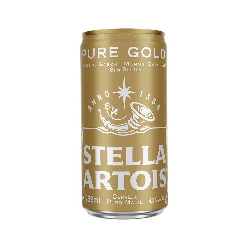 Cerveja Stella Artois Pure Gold Sem Glúten 269ml Lata