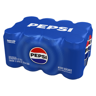 Refrigerante Pepsi Cola Lata Std 350ml Pack C/12