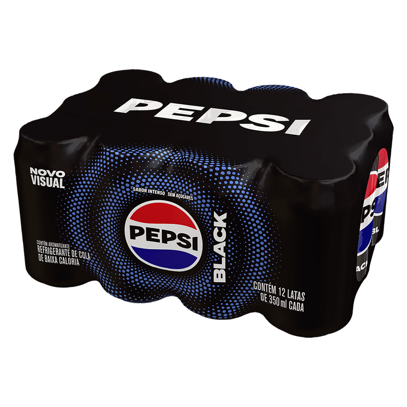 Refrigerante Pepsi Black Sem Açúcar 350ml Lata Pack C/12